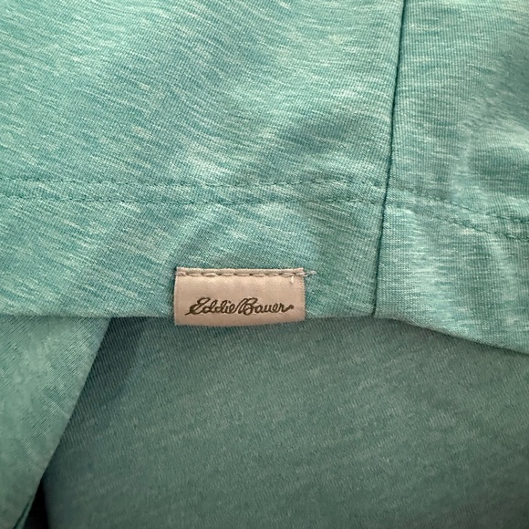 Eddie Bauer Women’s Button Down Shirt Teal Long Sleeve Travel Workwear S - Picture 8 of 8